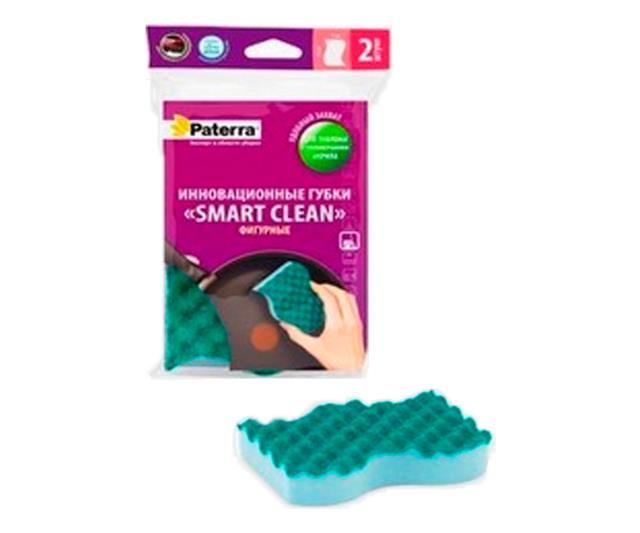 Инновационные губки 'Smart Clean Paterra' 70х110см фигурные 2шт.