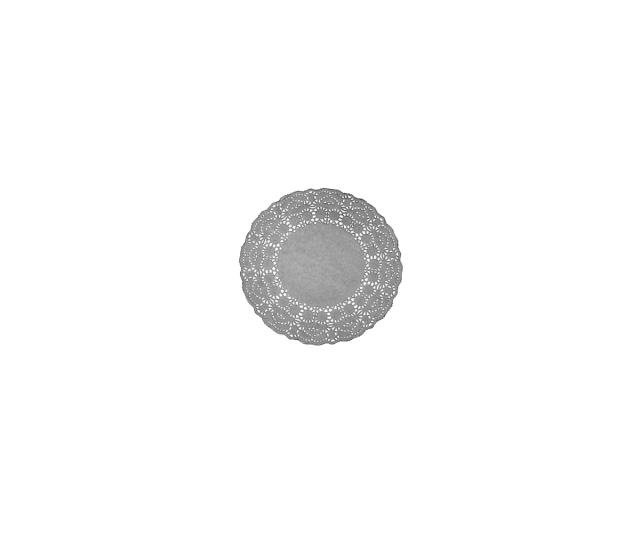 Салфетка ажурная круглая 14см под тарелку (Mobipack)