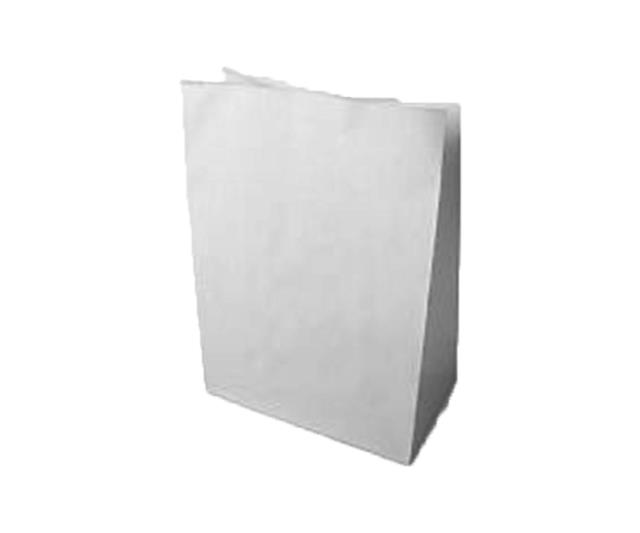 Пакет бумажный 26х15х34см "на вынос" белый 