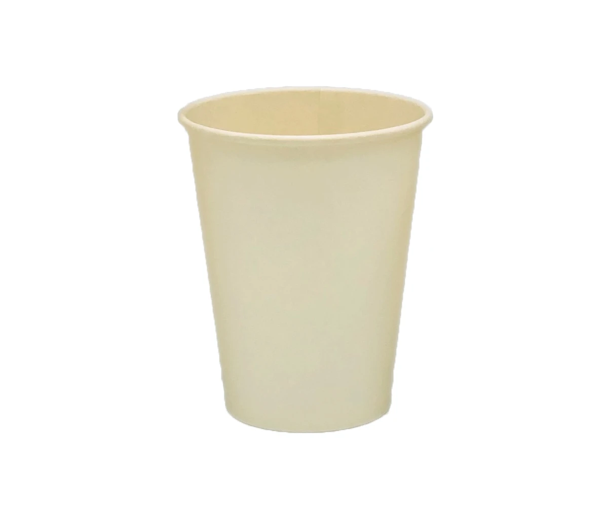 Стакан бумажный "Белый" 350мл для горячих напитков двухслойный белый 