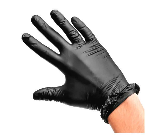 Перчатки виниловые "Aviora" размер S черные 