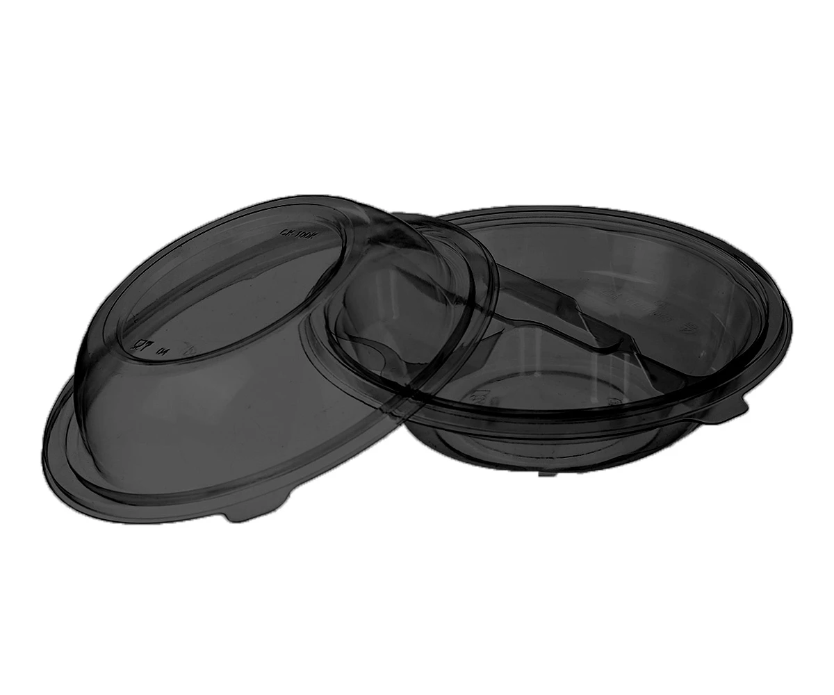 Ёмкость для салата "СК-075" черная с крышкой 