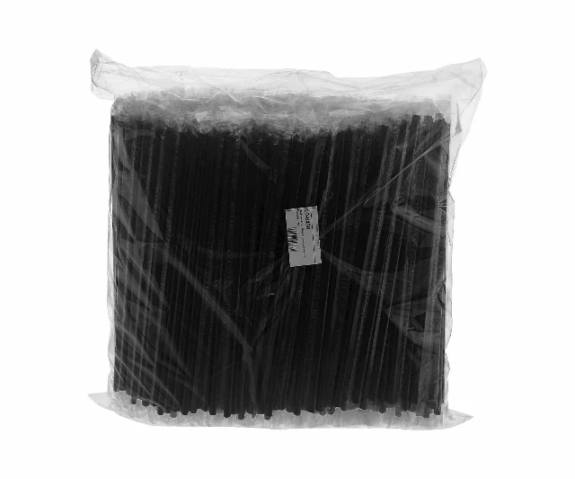 Трубочки для напитков 240х7,0мм в инд.упаковке черные без изгиба