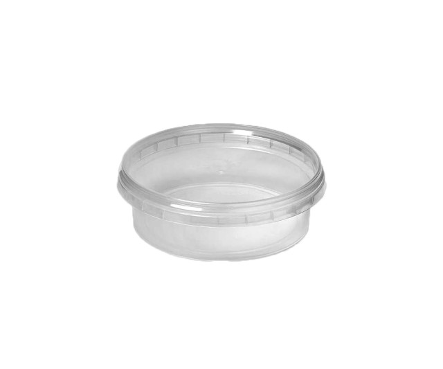 Банка круглая прозрачная 285мл с крышкой