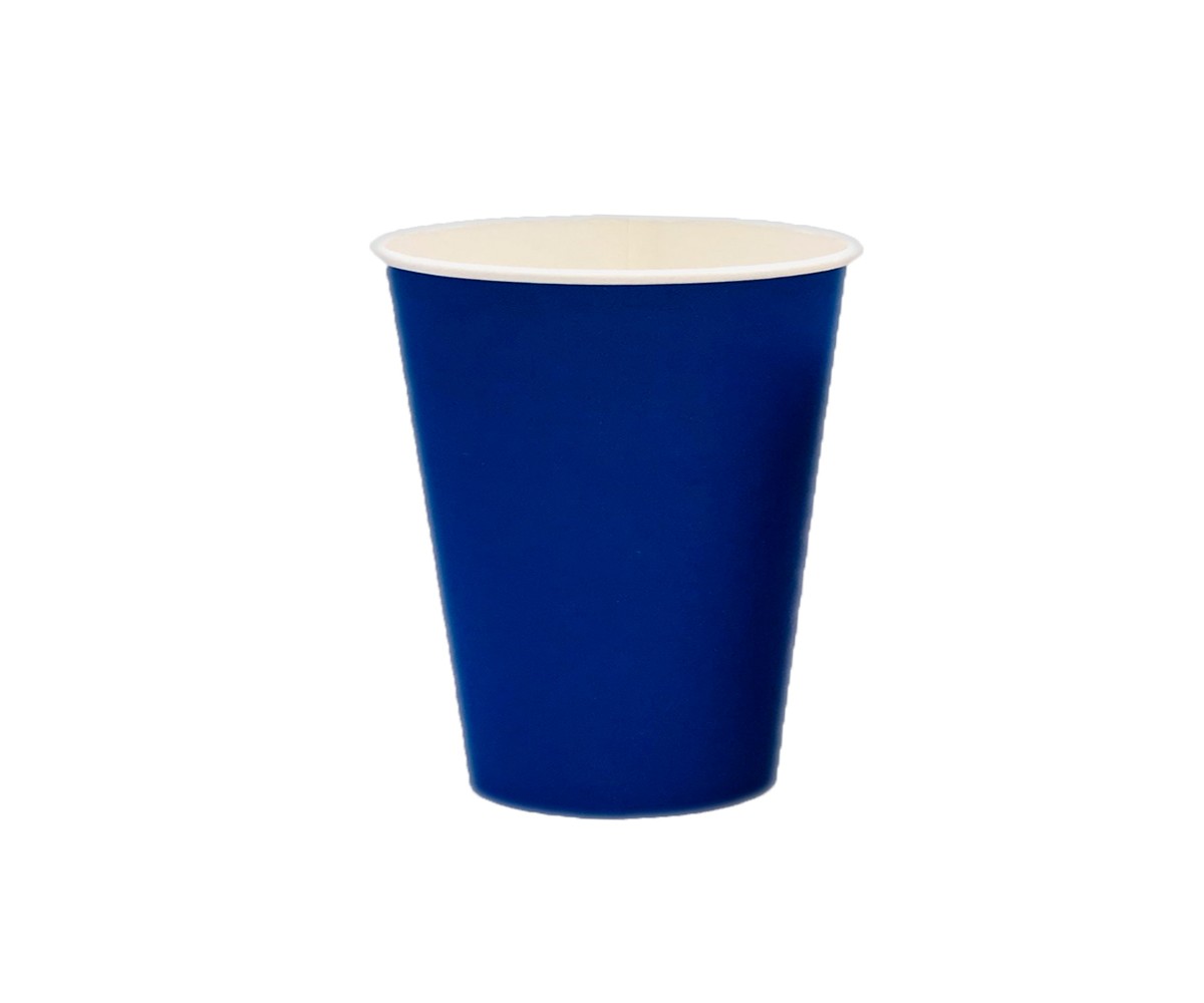 Стакан бумажный "Синий" 250мл для горячих напитков синий 