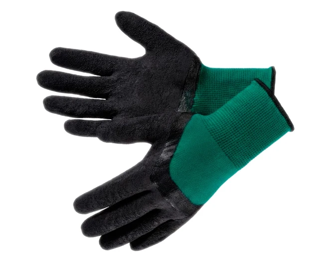 Перчатки нейлоновые "Аллигатор" с латексным облитием 