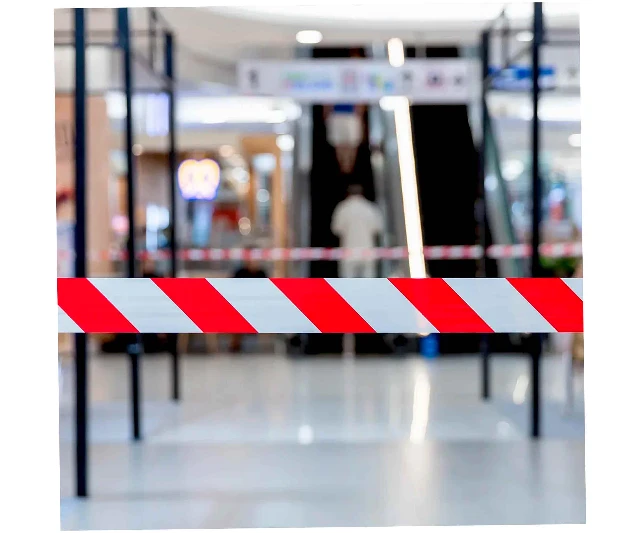 Сигнальная лента без клеевого слоя "Aviora" 0,05х200м красно-белая (ASD)