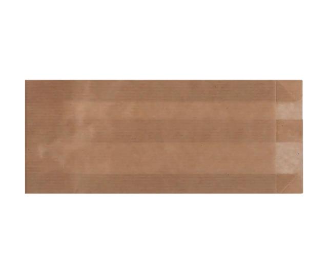 Крафт-пакет бумажный "Aviora" 20х8+2см коричневый 