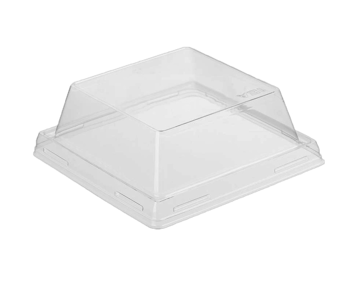 Крышка купольная для бумажного контейнера "OneClick" 550мл прозрачная (D.R.V.)