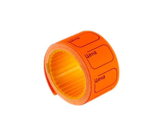 Этикет-лента 30х20мм оранжевая (Оптиком)
