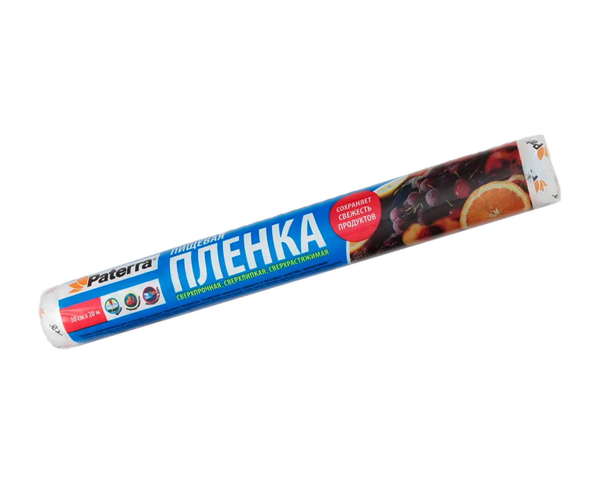 Пленка пищевая полиэтиленовая "Paterra" 0,3х20м самоклеющаяся (ASD)
