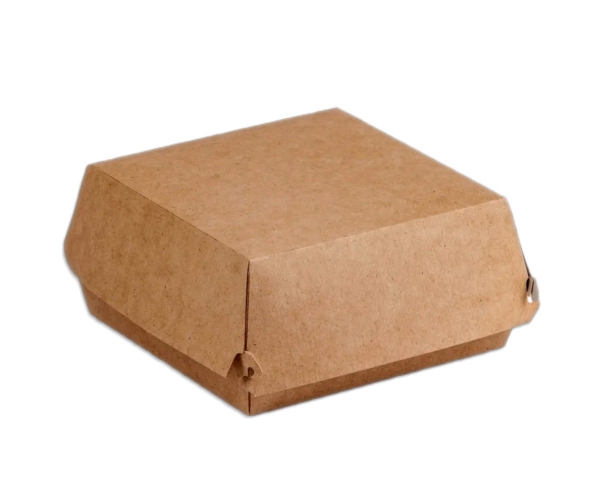 Коробка для гамбургера 120х120х70мл крафт
