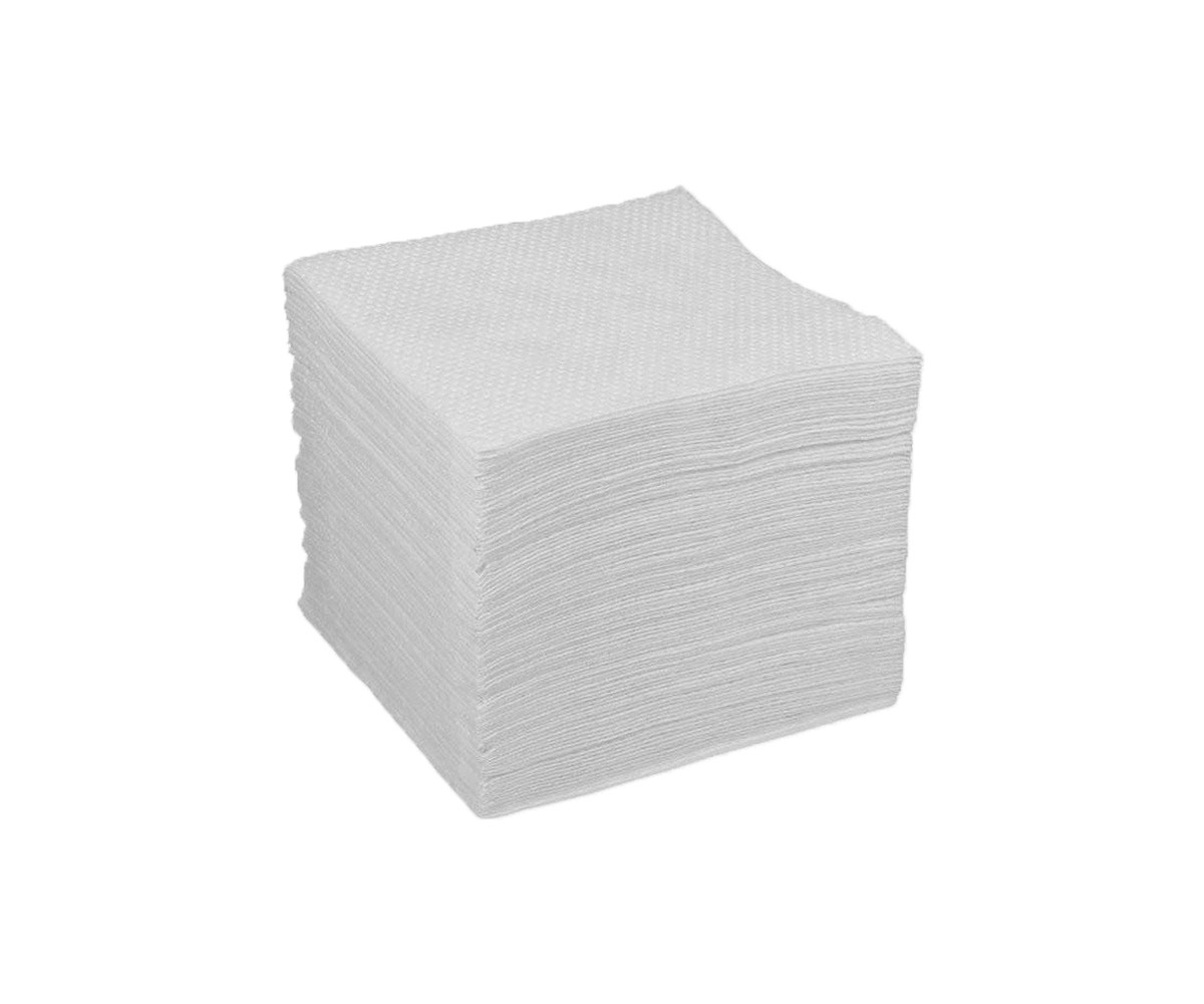 Салфетки бумажные однослойные 24х24см белые