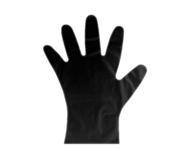 Перчатки из ТПЭ "Aviora" одноразовые черные 