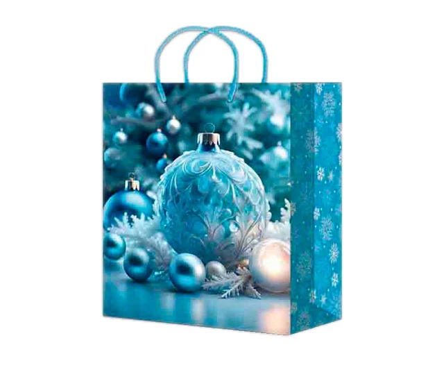 Пакет подарочный ламинированный 18х23+10см НГ