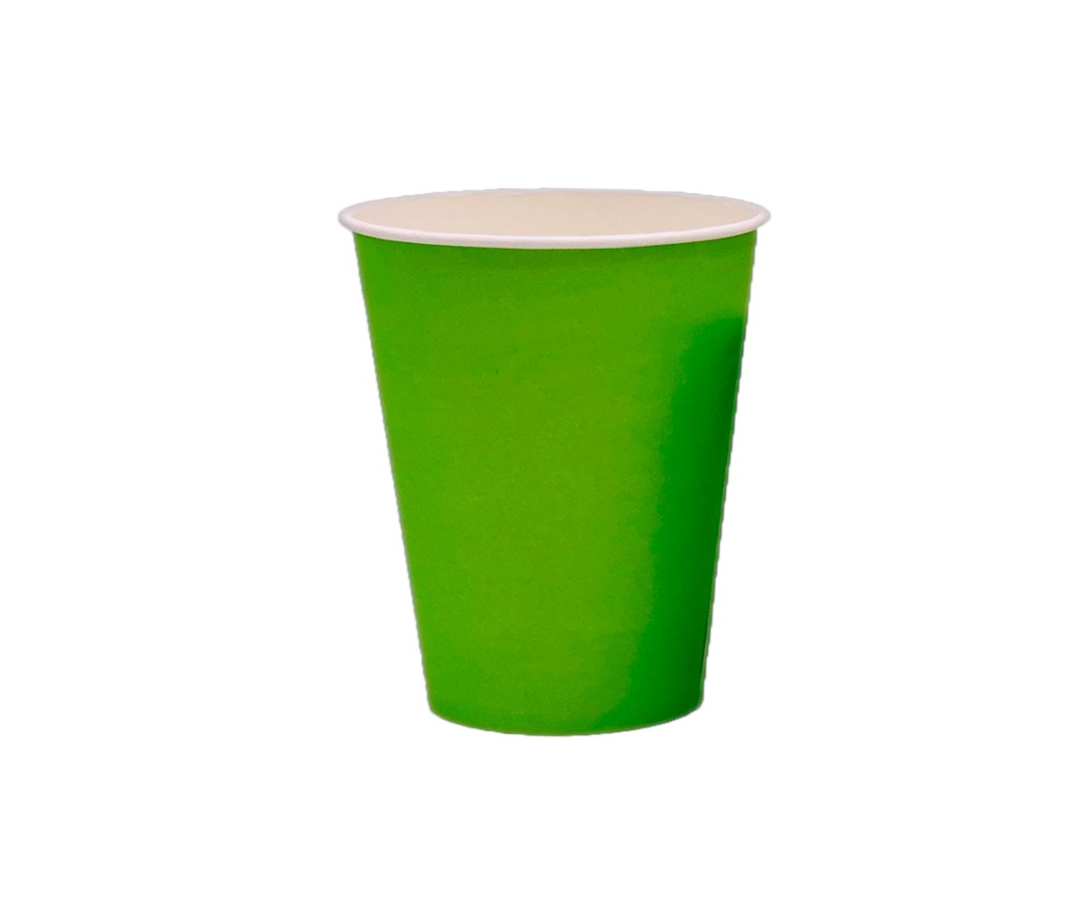 Стакан бумажный "Зеленый" 250мл для горячих напитков зеленый 