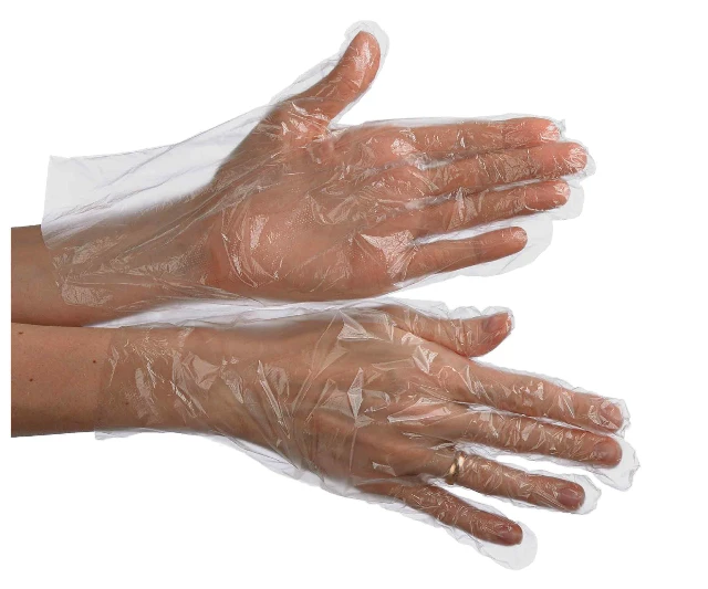 Перчатки одноразовые "Optiline" полиэтиленовые размер M 