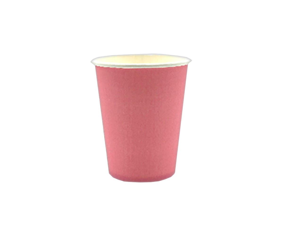 Стакан бумажный "Розовый" 250мл для горячих напитков розовый 