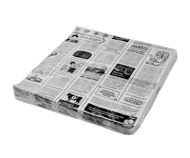Обёрточная бумага "Газета" 390х390мм (ASD)