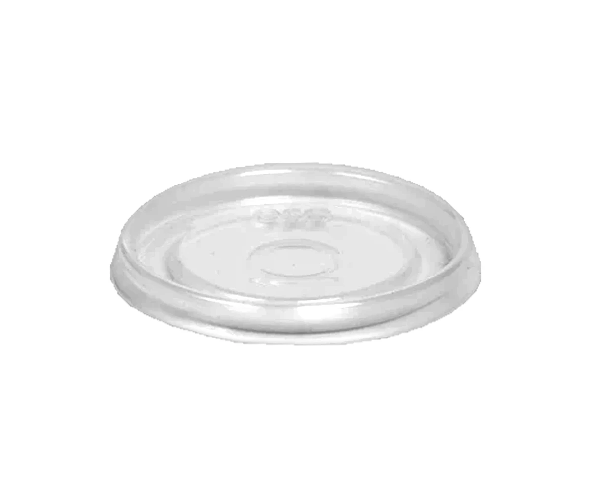 Крышка круглая "ROUND BOWL PP LID 100" прозрачная плоская 300, 400, 500