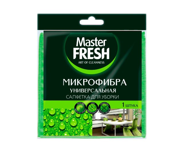 Универсальные салфетки "Master Fresh" 30х30см из микрофибры (Юник)