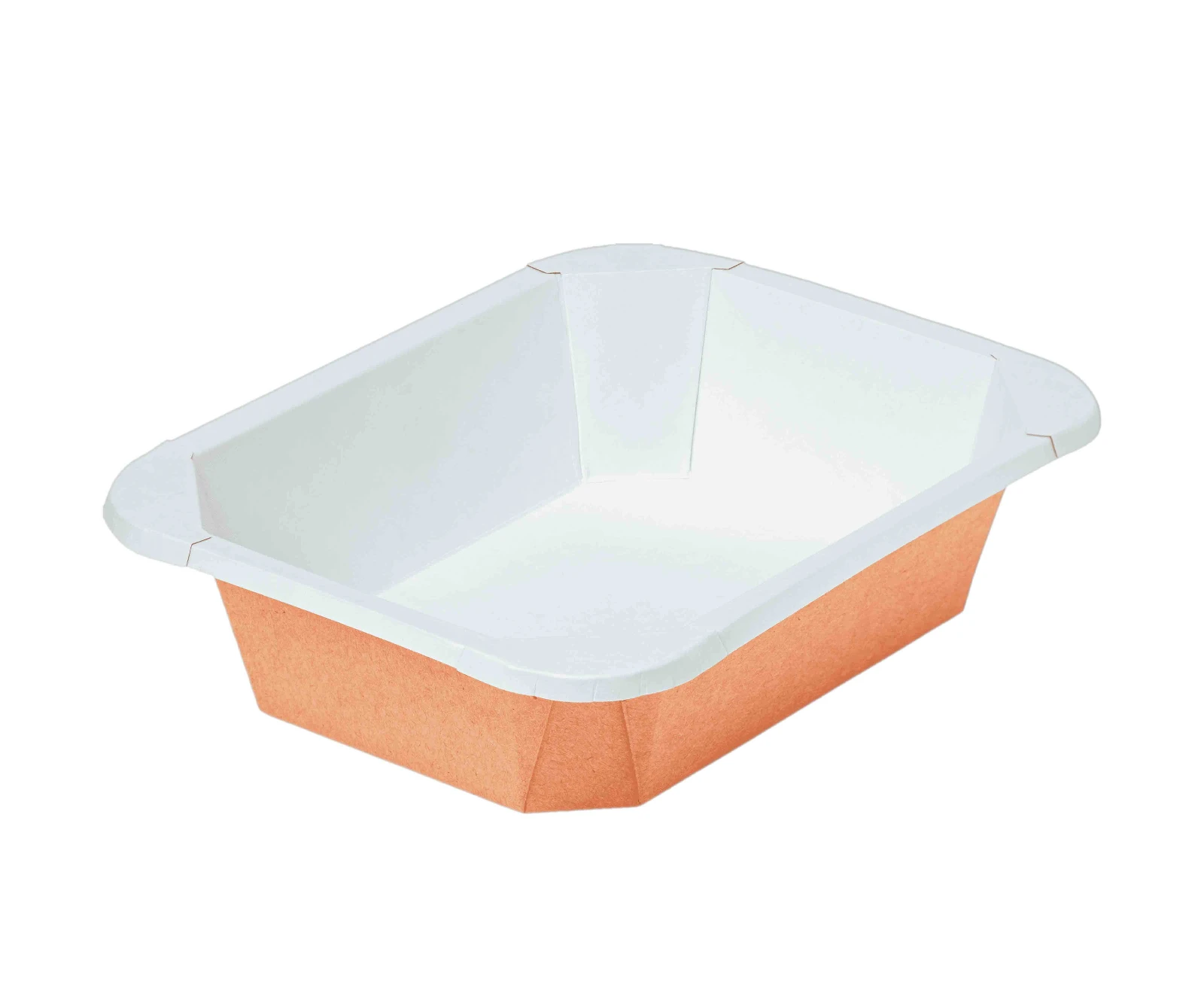 Контейнер прямоугольный "OSQ OCTOBOX 400" крафт коричневый без крышки 